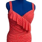 Talbots ‎ Women’s Tankini Orange & White Size 14 Underwire Bra Photo 0