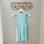 Free People  Ribbed Tank Top Teal Sz Small Photo 4