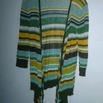 Anne Klein  XSP Linen Striped Open Cardigan Shrug Petite Photo 0