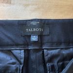 Talbots Chatham Curvy Black Ankle Straight Leg Mid-Rise Black Woven Dress Pant 4 Photo 6