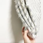Urban Outfitters Gray White Infinity Eyelash Scarf Photo 2