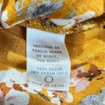 Flynn Skye Justine Romper Women's Small Orange Floral Puff Sleeve Smocked RTR Photo 4