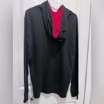 Swim Mom Oversized SzL Lightweight Hoodie Black W/Red & Blue Glitter Bling Size L Photo 2