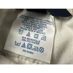 Lands' End Women's 14 Beige Cotton Blend Button Hem Pull On Back Cropped Pants Photo 6