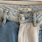 PacSun Eco Hopper Patch Mom Jean Two Tone Blue Wash Photo 6