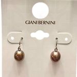 Giani Bernini NEW Cultured Freshwater Pearl EARRINGS Chocolate & Sterling Silver Photo 3
