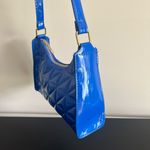 SheIn Quilted Pattern Baguette Shoulder Bag Blue Photo 7