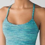 Lululemon Power Y Tank Top in Space Dye Camo Alberta Lake Fresh Teal size 8 Photo 6