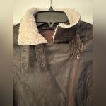 Affliction  Black Premium Flight Jacket Women’s Brown Size XS Photo 5