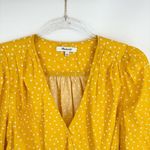 Madewell  Wrap Top Star Scatter Size Large Yellow White‎ Photo 2
