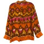 Laura Ashley Vtg Women Silk Cotton Blend Abstract Print Long Sleeve Blouse Top Photo 5