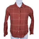 Carhartt Women's Orange Rugged Flex Flannel Shirt Size Small Photo 1