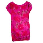 J. Crew 100% Cotton Preppy Pink Floral Cap Sleeve Mini Dress Pockets Size 0 Photo 1