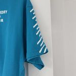 Superdry Sport Teal Cropped Top T-Shirt US 8 UK 14 EU 42 Logo Photo 3