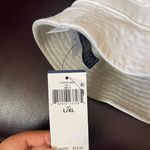 Ralph Lauren Polo  White/Gray Reversible Fleece & Twill Bucket Hat L/XL Size Photo 6