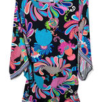 Trina Turk  Casablanca Floral Print Tunic Swim Cover Up Size Small Tropical Beach Photo 0