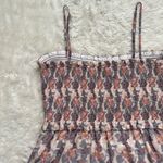 Wilfred Aritzia Dress Tempest Sleeveless Mini Smocked Tiered Chiffon Floral L Photo 4