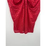 Ruby Ribbon Tank Cami Womens Size 42 Red Lace V Photo 2