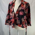 Outfit JPR Kimono Style 100% Silk Wrap Style Black Shirt Size Large Photo 3