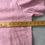 Buffalo David Bitton  Women's Pink Linen Blend Short Sleeve Button‎ Up Shirt XL Photo 6