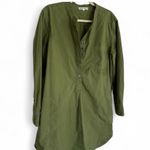 Alex Mill | Olive Green Utility Popover Poplin Shirt Dress | S Photo 0
