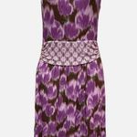 Matilda Jane Hello Lovely Adore Me Geo Ruched Sleeveless Dress size L Photo 0