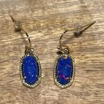 Kendra Scott Lee Gold Drop Earrings in Indigo Kyocera Opal Photo 2