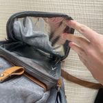 Parker Baby Co. Birch Bag Diaper Backpack grey with brown accent Gray Photo 3