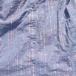Victoria's Secret Victoria Secret Blue Iridescent Bed Shirt Long Size Medium M Striped Stripes Photo 9