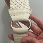 Lauren Ralph Lauren Leather Belt Women’s Cream Braided Western Large Photo 8