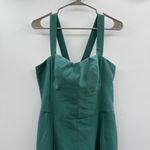 Gal Meets Glam  NWT Nicole Teal Jumpsuit Women's Size‎ 12 Sleeveless Cocktail Photo 3
