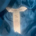 Matilda Jane Teal Floral Puffer Jacket with Faux Fur Hood M preloved Photo 2