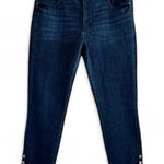 Loft Ann Taylor Curvy Skinny Button Ankle Jeans Size 12/31 Photo 0
