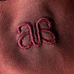 ALBION FIT Albion Jetsetter Jumpsuit Cap Sleeve Tie Waist Tapered Leg Zipper Hem Maroon M Photo 2