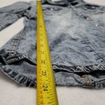 Ymi Y2K Women's acid wash denim button-down shirt pearl snaps blue size large Photo 6
