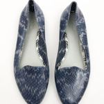 Melissa x Jason Wu Snakeskin Jelly Flats: Blue Photo 1