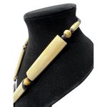 Vintage Chunky Wood & Bead Statement Necklace Photo 4