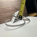 Urban Outfitters  Large Silver Tone Hoop Pierced Earrings NWT $17 Photo 7