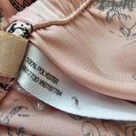 Gilligan & O''malley Luxe Light Pink Black Rose Satin Pajama Set Size L Size L Photo 8