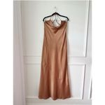 Show Me Your Mumu Tuscany Slip Maxi Dress in Copper Luxe Satin Size Medium Photo 2