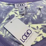 LOGO By Lori Goldstein Purple Sleeveless Dress W/Floral accents size Medium NWT Photo 4