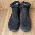 Rieker Tex Sz‎ 38 Waterproof Suede Leather Winter Ankle Boots Zip Faux Fur Black Size 7.5 Photo 2