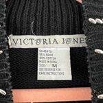 Victoria Jones Vintage Beaded Mock Neck Tunic Sweater Size M Photo 9