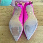 Badgley Mischka  - Cher Crystal Embellished Satin Pumps in Hot Pink & Silver Photo 8