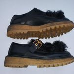 Car Shoe Olimpiadi St Moritz Black Scarpa Donna Chunky Lug Slip On Rare Size 7 Photo 14