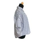 Madewell  Courier Button-Back Shirt in Stripe Mix XS Photo 6