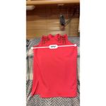 Worthington Bright Orange Grommet Detail Mock Neck Sleeveless Blouse Top Size M Photo 5