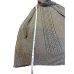 Gap MATERNITY Heather Brown Turtleneck Sweater Cableknit Cape Women's SMALL Photo 5