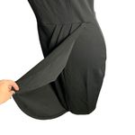 Missjoy Wrap Skirt Sheath Dress S Black V Neck Sleeveless Zip Pleated Draped Size undefined Photo 3