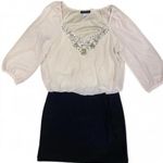 B Darlin new with tags cream and black dress with 3/4 length sleeves Photo 1